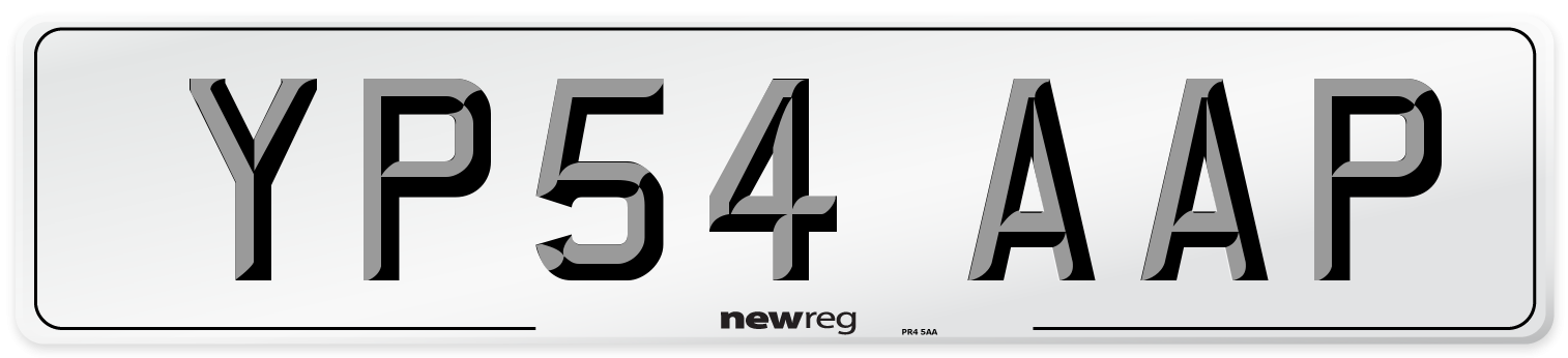 YP54 AAP Number Plate from New Reg